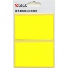 Blick Labels Fluorescent Yellow 50 x 80mm 8 Labels
