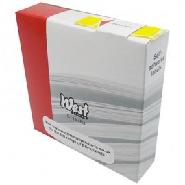 Blick Labels Dispenser Pack Yellow 12 x 18mm 1792 Labels