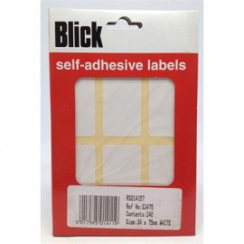 Blick Labels White W/Pk S3475