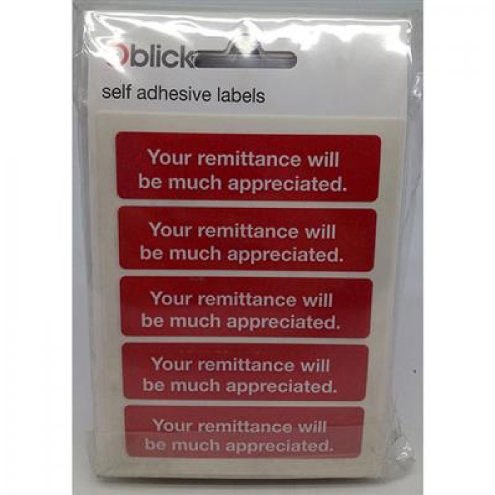 Blcik Labels AR2/R1 Account Reminders 19 x 61mm 35 Labels