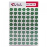 Blick Labels Office Pack Circles Green 13mm 2240 Labels