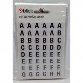 Blick Labels A to Z 13 x 13mm 144 Labels Outer Pack containing 20 Hanging Bags