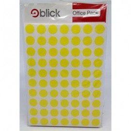 Blick Labels Office Pack Circles Yellow 13mm 2240 Labels