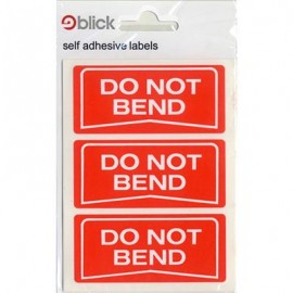 Blick Labels Do Not Bend 34 x 75mm 21 Labels
