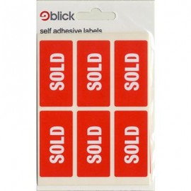 Blick Labels Sold 25 x 50mm 42 Labels