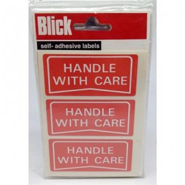 Blick Labels Handle With Care 34 x 75mm 21 Labels