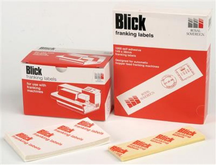 Blick Labels Franking Manual Feed 2 x Labels per strip 40 x 135mm 1000