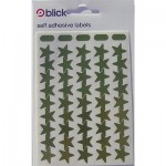 Blick Labels Metallic Stars Gold 14mm 135 Stickers
