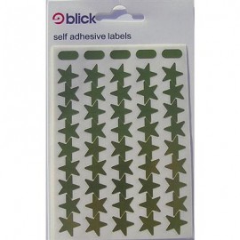 Blick Labels Metallic Stars Gold 14mm 135 Stickers