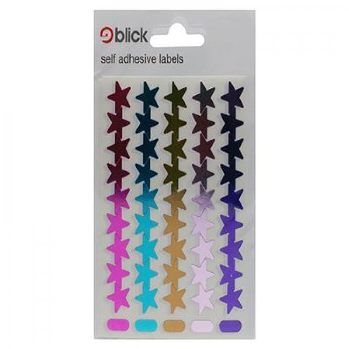 Blick Labels Metallic Stars Assorted Fashion Colours 90 Stickers
