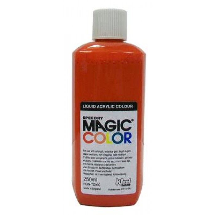 Magic Color Ink Liquid Acrylic Solar Scarlet 250ml MC600