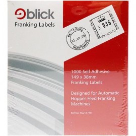 Blick Labels Franking Auto Feed 2 x Labels per strip 38 x 149mm 1000 Labels