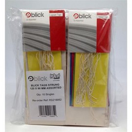 Blick Tags Luggage Assorted 120 x 60mm Pack 10