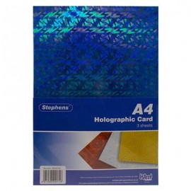 Stephens Card Holographic 220gsm 3 Sheets