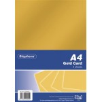 Stephens Card Gold 220gsm 4 Sheets