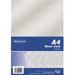 Stephens Card Silver 220gsm 4 Sheets