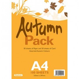Stephens Card / Paper Pack Autumn A4 50 Sheets Paper/50 Card