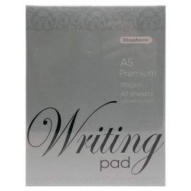 Stephens Premium Writing Pad A5 180gsm 40 Sheets