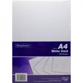 Stephens Card White A4 210gsm 100 Sheets
