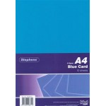 Stephens Card Blue A4 210gsm 10 Sheets