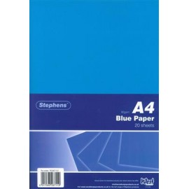Stephens Paper Blue A4 80gsm 20 Sheets
