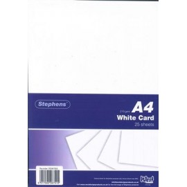 Stephens Card White A4 210gsm 25 Sheets