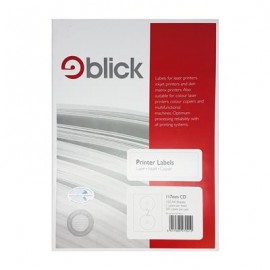 Blick Labels Multi A4 117mm 2 CD Blick Labels per Sheet 100 Sheets