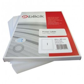 Blick Labels Multi A4 199.6 x 289.1mm 1 Label per Sheet 100 Sheets