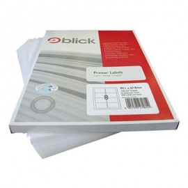 Blick Labels Multi A4 99.1mm x 67.8mm 8 Labels per Sheet 100 Sheets