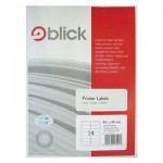 Blick Labels Multi A4 99.1mm x 38.1mm 14 Labels per Sheet 100 Sheets