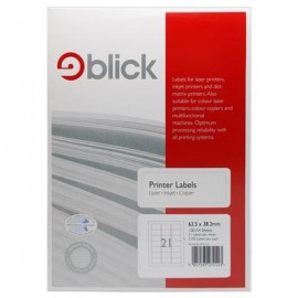 Blick Labels Multi A4 63.5mm x 38.2mm 21 Labels per Sheet 100 Sheets