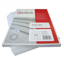 Blick Labels Multi A4 64mm x 34mm 24 Labels per Sheet 100 Sheets