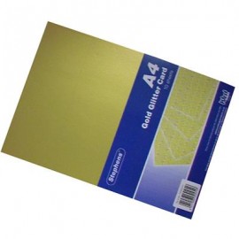 Stephens Board Glitter Gold A4 220gsm 10 Sheets