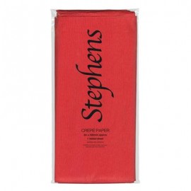 Stephens Crepe Red 40% Stretch 3m x 500mm 1 Sheet