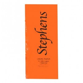 Stephens Crepe Orange 40% Stretch 3m x 500mm 1 Sheet