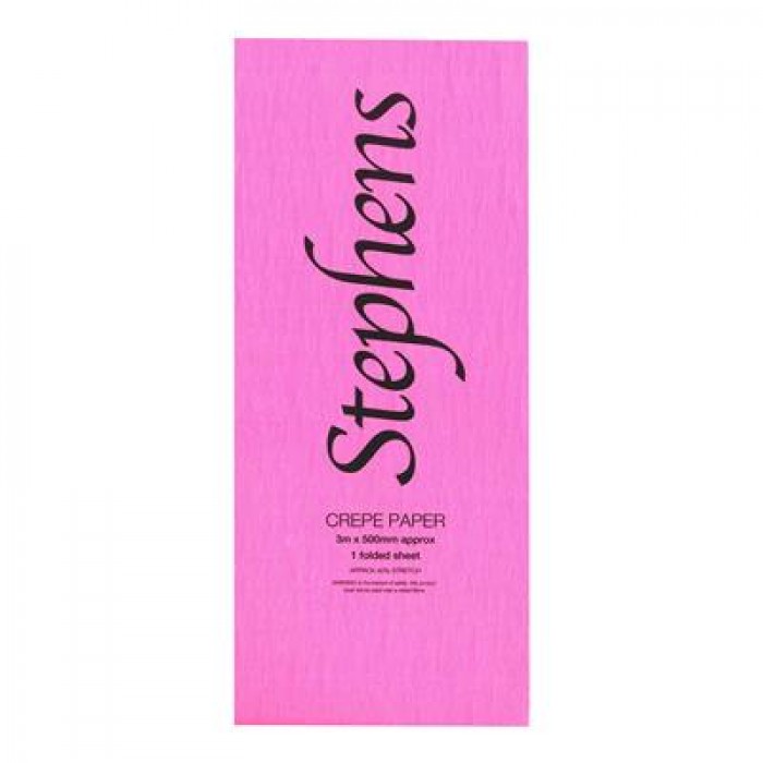 Stephens Crepe Pink 40% Stretch 3m x 500mm 1 Sheet
