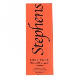 Stephens Tissue Orange 750 x 500mm 10 Sheets