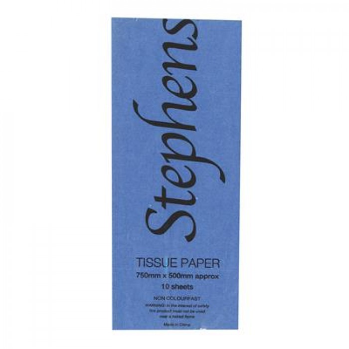 Stephens Tissue Dark Blue 750 x 500mm 10 Sheets