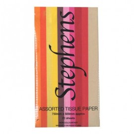 Stephens Tissue Multipack Warm Colours 20 Sheets
