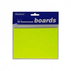 Stephens Ticket Board Fluorescent 6 x 4 20 Sheets