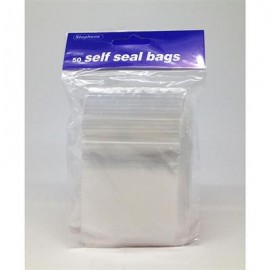 Stephens Card Bags 50 Clear Self-Seal Bags