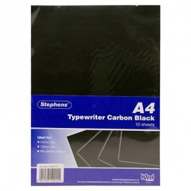 Stephens Special Paper Typewriter Carbon Black A4 10 Sheets