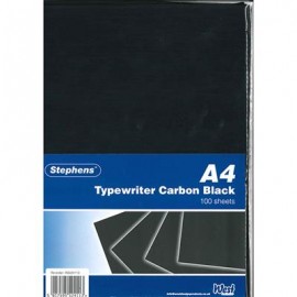 Stephens Special Paper Typewriter Carbon Black A4 100 Sheets