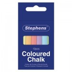 Coloured Chalk Pack of 12 Sticks