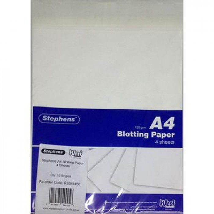 Stephens Special Paper White Blotting Paper A4 4 Sheets