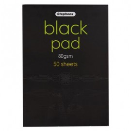 Stephens Black Pad A4 80gsm 50 Sheets