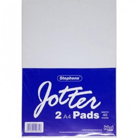 Stephens Jotter Value Pad A4 40 Sheets Pack 2