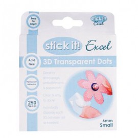 3D Transparent Dots (250pcs) - 6mm Small