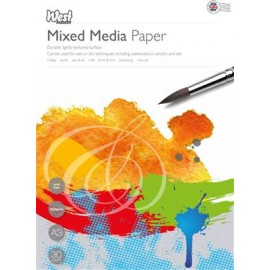 West Mixed Media Pad A3 250gsm 30 Sheets Wiro