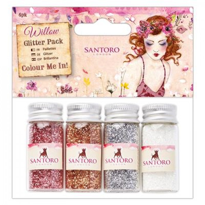 Colour Me In Glitter Pack (4pk) - Santoro
